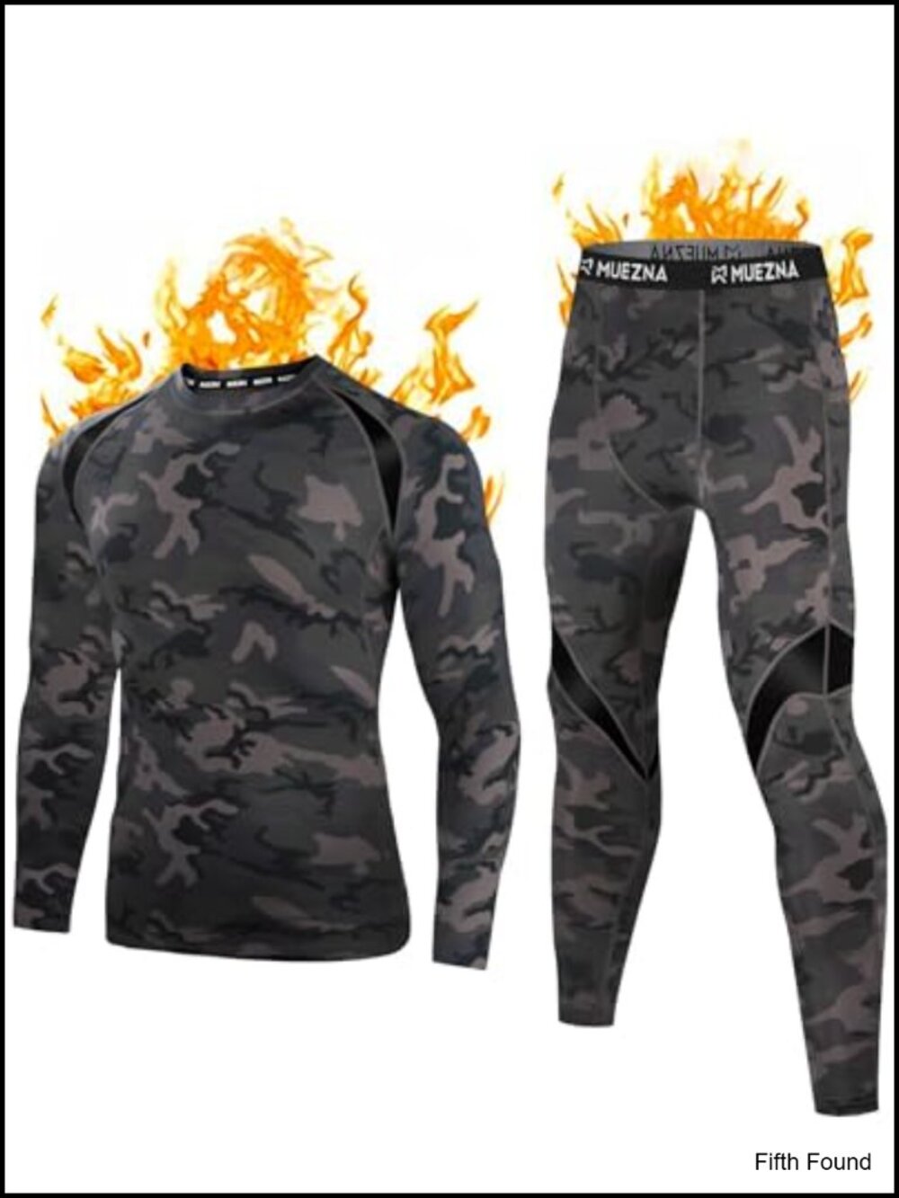 Men's Thermal Underwear Set Medium Midweight Base Layer Top & Bottom